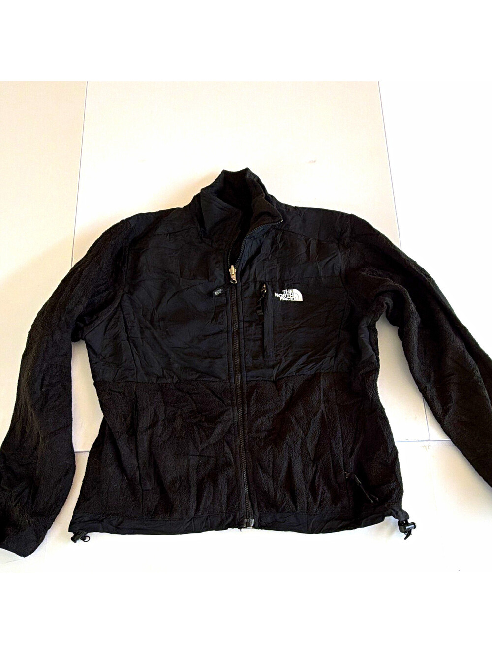 The North Face Denali Women’s Black Solid Full Zip Pocket Short Jacket L